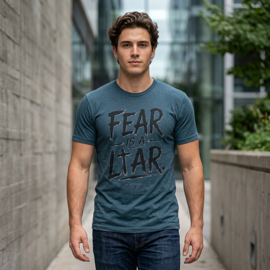 Fear Is A Liar T‑Shirt — Motivational Graphic Tee