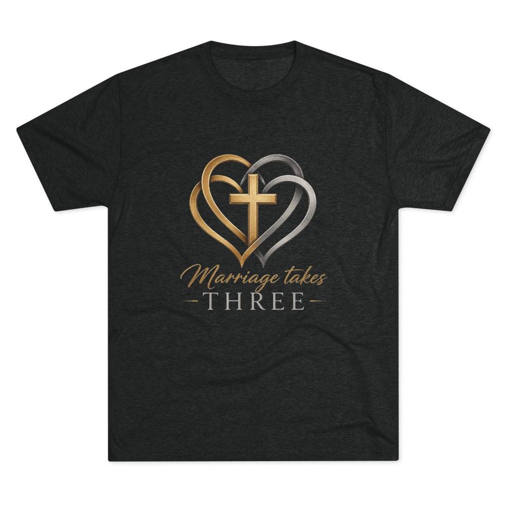 Marriage Take Three Unisex Tri-Blend Crew Tee